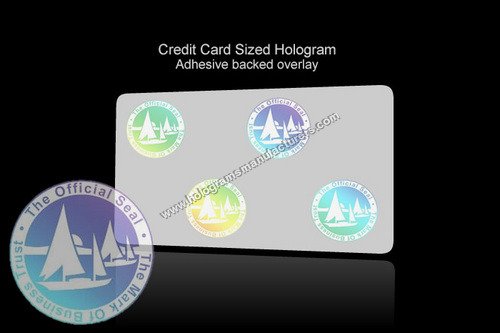 Holographic Pvc Card Overlay