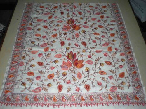 Multi coloured Embroidery Shawl