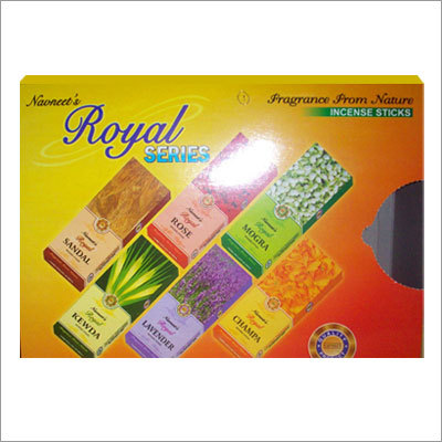 Royal Series Incense Sticks - Wood, 10x6x2 cm, 150g | Aromatic, Relaxing, Assorted Scents, Natural Ingredients, 30 Min Burn Time