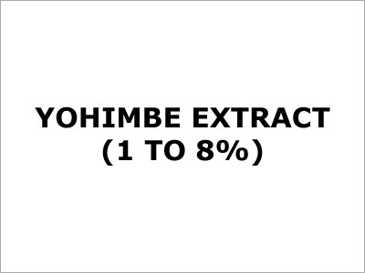 Yohimbe Extract (1 To 8%)