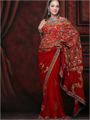 Beaded Saree
