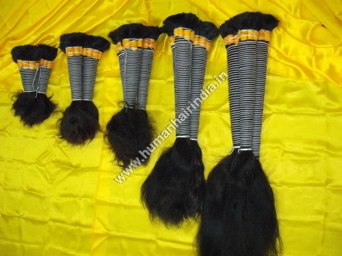 Remr Single Drawn natural Black Bulk Hair