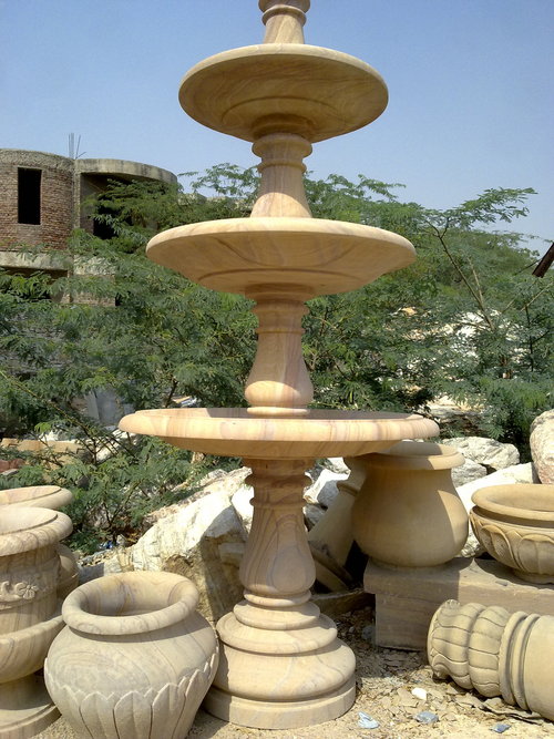 Sandstone fountain