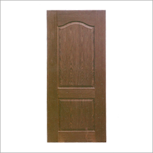 HDF Wood Veneer Moulded Panel Door 2 Panel Teak