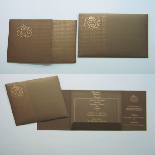 Contemporary Wedding Card
