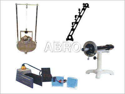 Inertia Table, Optical Bench, Ray Box, Polarimeter
