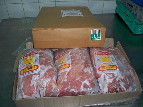 Meat with packing
