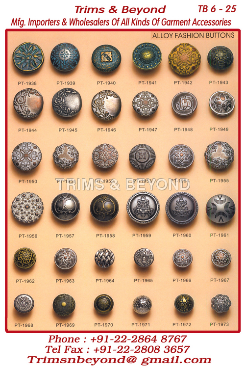 Two Part Metal Buttons