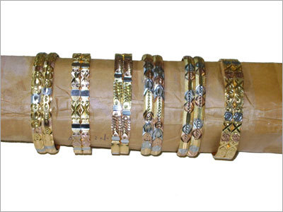 3 Tone Brass Bangles