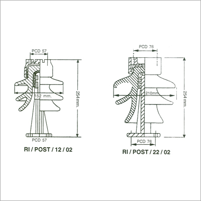 12 & 22 KV Post Insulators