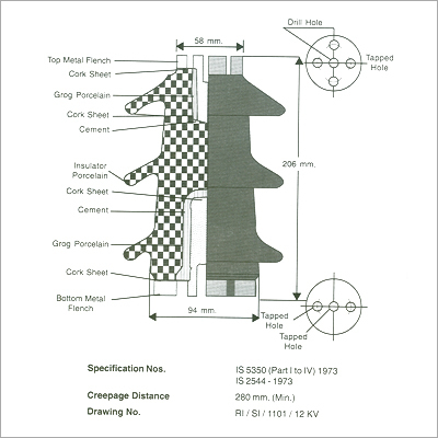 12 KV Solid Core Insulator