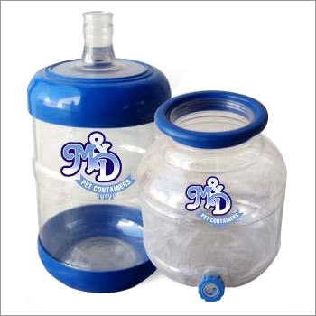 Pet Bottle (Bubble Top) & Dispenser With Tap