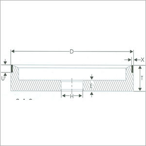 Plain Cup Diamond in Corner-diamond wheel