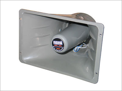 Dependable Horn-Style Speaker - Plastic, 10x10x5 Inches, 100W | Loud Sound, Wide Dispersion, Swivel Bracket Mount