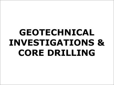 Geotechnical Investigations & Core Drilling