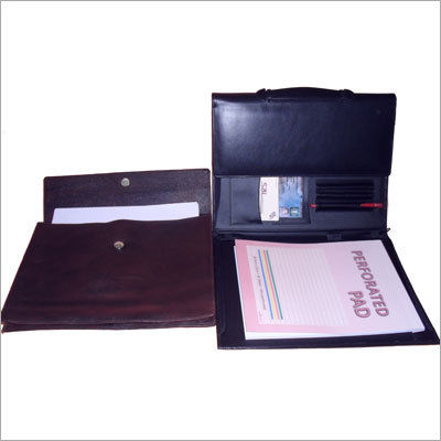 Plain A4  Size Office Document Leather Folder