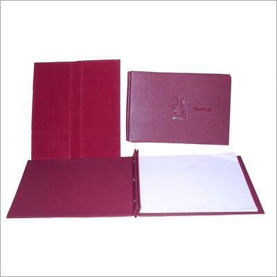 Hotel Menu Leather Folder