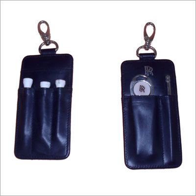Leather Golf Studs-Holder Key Chain
