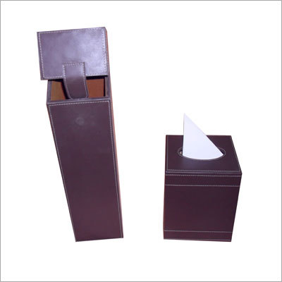 Leather Wine Boxes & Tissue Boxes