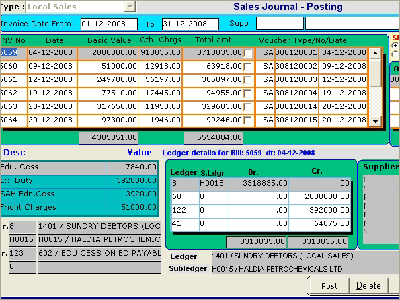 Sales Journal Posting
