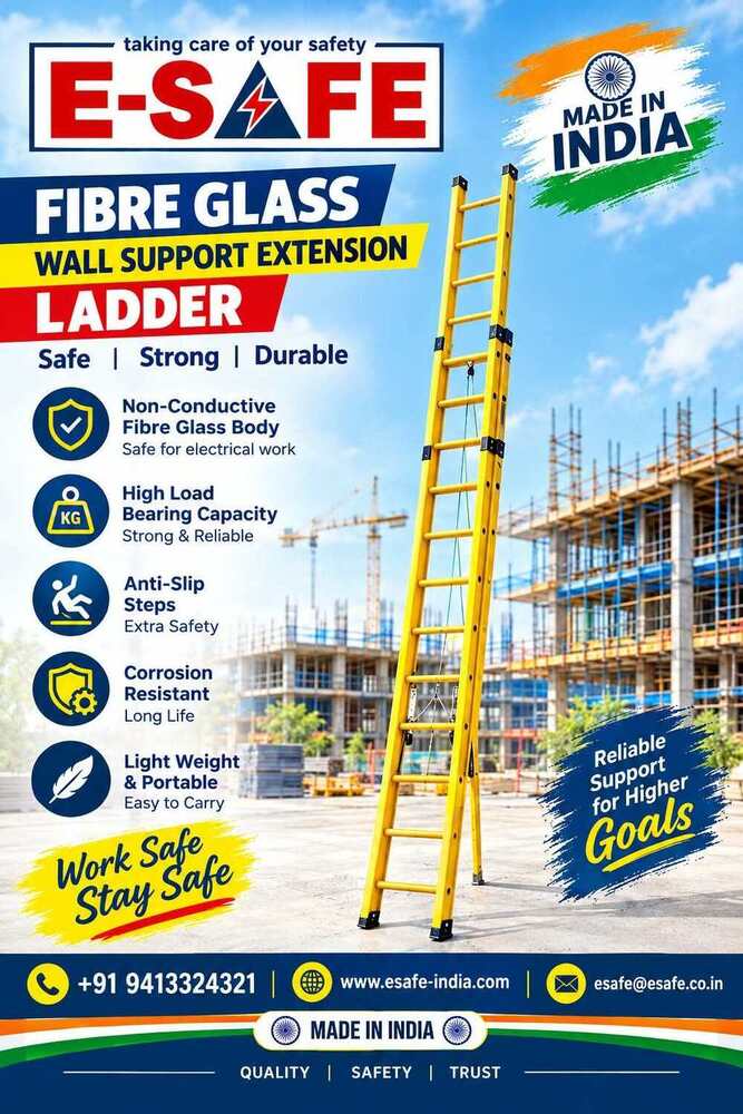 Frp Wall Support Extension Ladder - Size: 900Mm