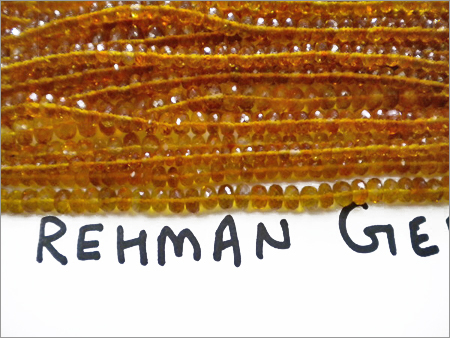 Citrine Faceted Bead