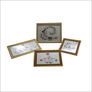 Floral Wall Pices with Metal & Wood