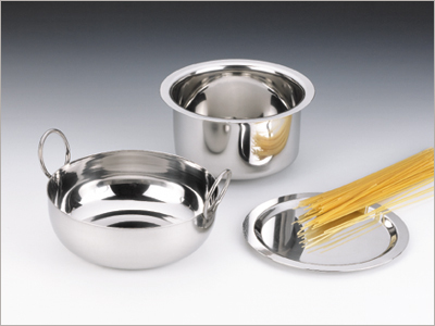 Stainless Steel Kadai Set
