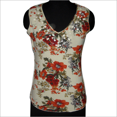 Sleeveless Printed Top