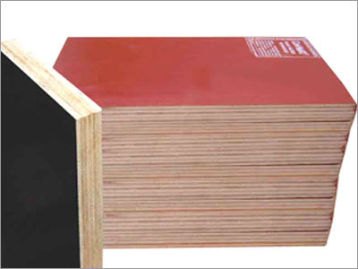 Black & Brick Red Film Faced Plywood