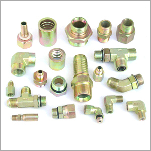 Hydraulic Zinc Plated Hose End Fittings - Color: Silver