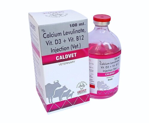 Calcium gluconate and Vitamin D3 and B12 Injection