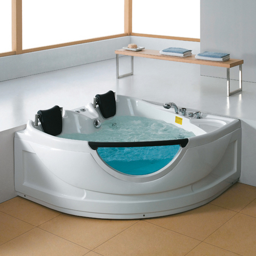 Designer Bathtub - Spacious Corner Design | Hydrotherapy Jets, Modern and Elegant Look, Durable and Easy Installation, Relaxing Comfort