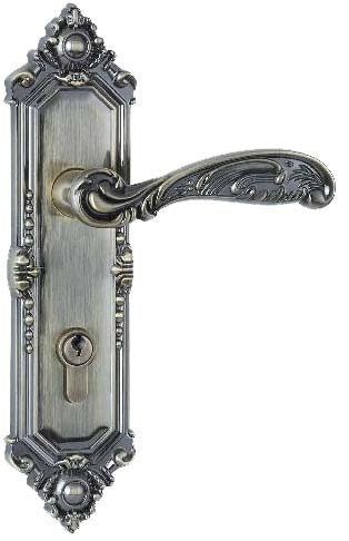 Door Locks - Brass, 8.5 x 2.5 x 1.5 inches | Double Cylinder, Lever Handle, Antique Finish, Easy Installation, High Security, Customizable Design