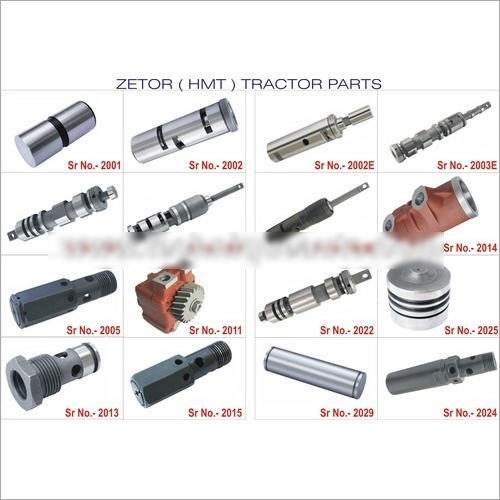 Zetor Hmt Tractor Hydraulic Parts - Color: Silver And Black