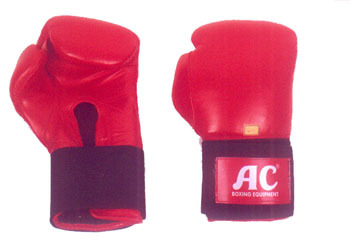 Boxing Gloves - Leather, 10-16 oz, Red Lace-up | Foam Padding, Impact Absorption, Hand Protection, Comfortable Fit