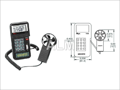 Vane Thermo Anemometer(Air Velocity)