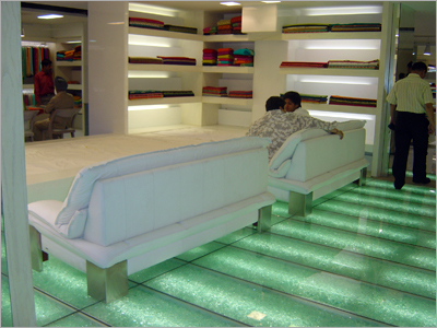 Glass Flooring.