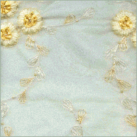 Organza With Embroidered Wool & Lace