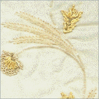 Silk Embroidery with Lace & Thread