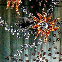 Sequinned/Beaded Silk Embroidery