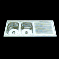 Double Bowl With Drain Board