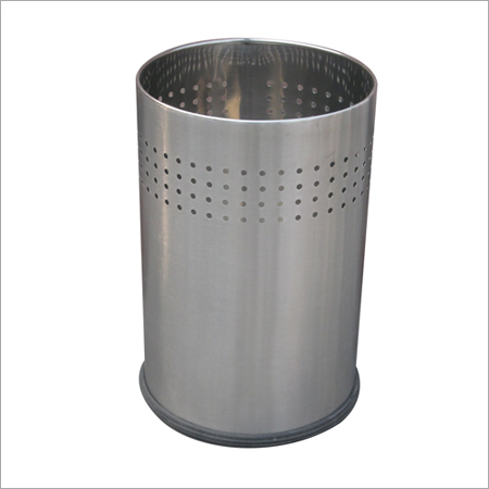 4 line round perforated bin