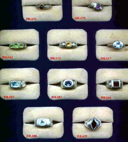 Silver Rings with Stones