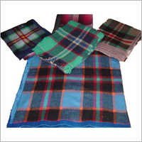 Polet Travel Rug - Acrylic & Wool Blend, 150 Cms X 228 Cms , Assorted Checks Pattern, Comfortable & Machine Washable