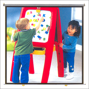 Roll Up Projector Screen - Fiberglass 6 Foot Size, Lightweight & Portable Design, Convenient Pull and Extend Feature, 1 Year Warranty
