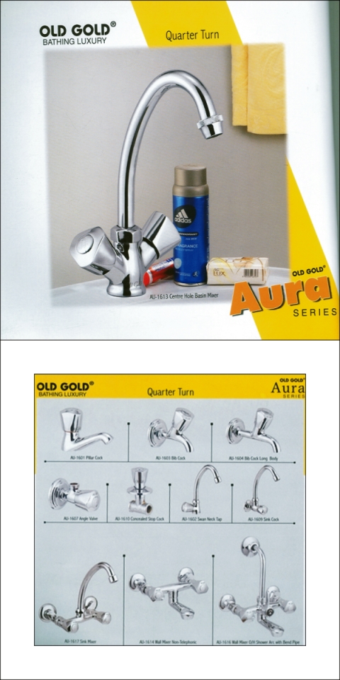 Centre Hole Basin Mixer (Aura Series)