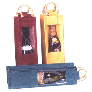 Jute Wine Bottle Bag