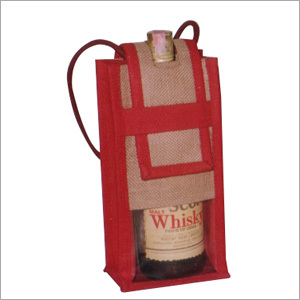 Designer Jute Wine Bag