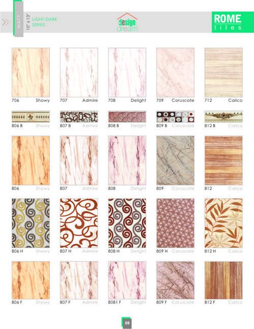 Glossy Light Dark Series Tile